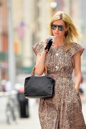 Nicky Hilton in a Leopard Print Dress and Ballet Flats - New York City 04/14/2021