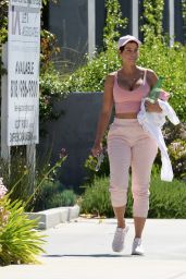 Nicole Murphy in a Pink Tight Top - Los Angeles 04/28/2021