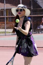Phoebe Price at the Tennis Courts in LA 04/01/2021
