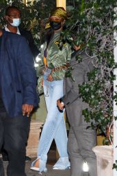 Rihanna - Leaves Sunset Tower Hotel in Los Angeles 04/25/2021