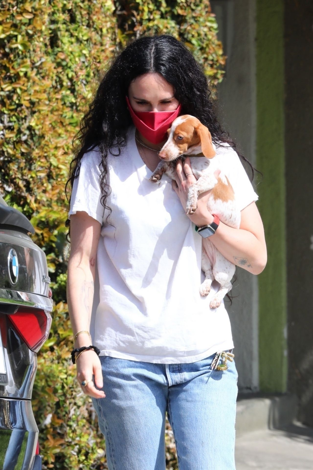 Rumer Willis - With Her New Puppy in Los Angeles 04/06/2021 • CelebMafia