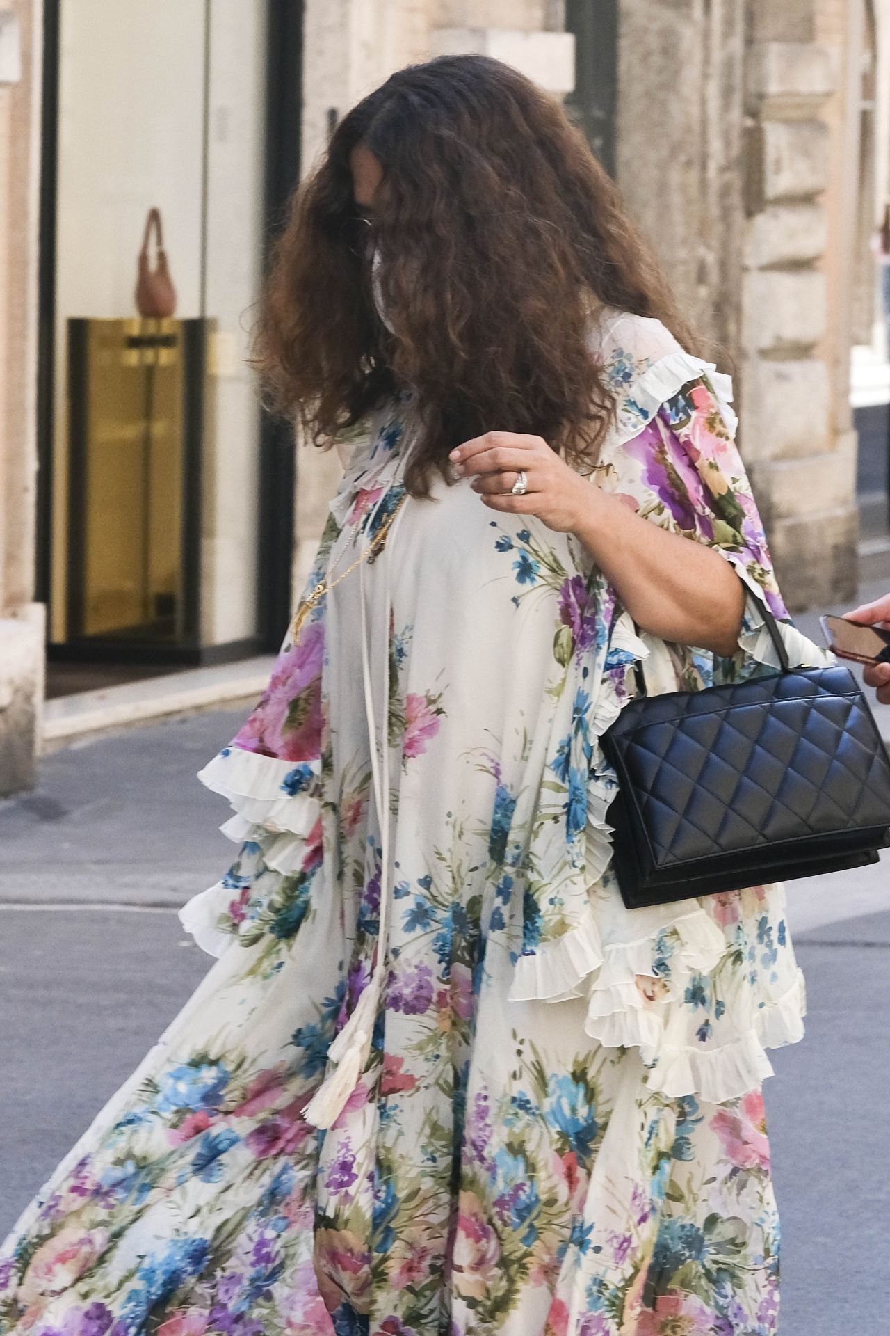 Salma Hayek Street Style - Rome 04/02/2021 • CelebMafia