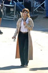 Sandra Bullock and Brad Pitt - "Bullet Train" Filming Set in Los Angeles 04/03/2021