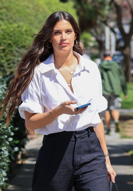 Sara Sampaio in Office Chic Outfit - Los Angeles 04/07/2021