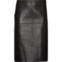 Toteme Double-Sided Leather Skirt Black