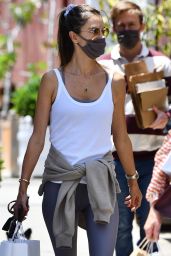 Alessandra Ambrosio at the Brentwood Country Mart 05/17/2021