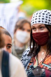 Bella Hadid - Palestinian Rally in NYC 05/15/2021