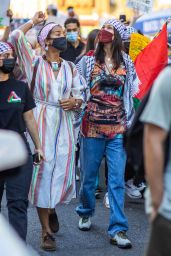 Bella Hadid - Palestinian Rally in NYC 05/15/2021
