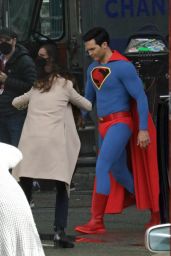 Bitsie Tulloch - Filming "Superman" in Vancouver 05/04/2021