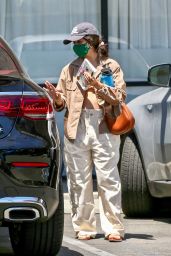 Camila Cabello in Oversized Baggy Pants and a Crop Top - West Hollywood 05/24/2021