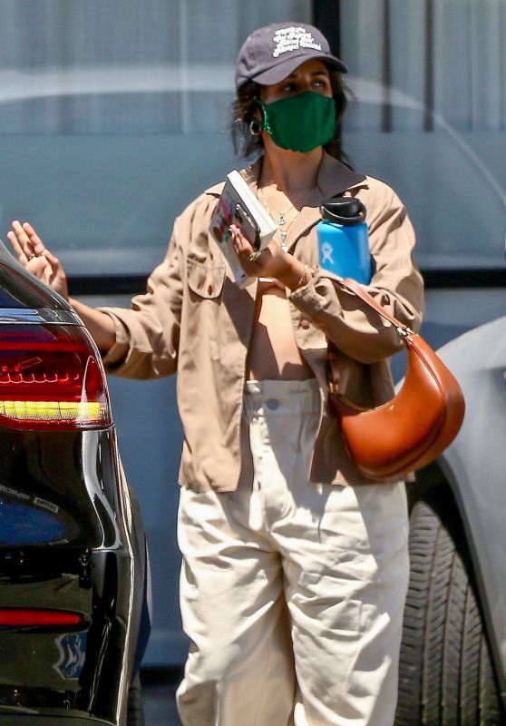 Camila Cabello in Oversized Baggy Pants and a Crop Top - West Hollywood 05/24/2021