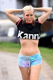 Caprice in a Cropped Top and Mini Shorts - London 05/18/2021