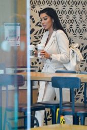 Chloe Khan at Starbucks in Westminster, London 04/30/2021