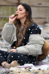 Courtney Green - "The Only Way is Essex TV Show" filming in Cromer, Norfolk 05/01/2021