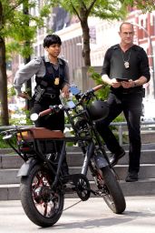 Danielle Moné Truitt and Ainsley Seiger - "Law and Order: Organized Crime" TV Show Filming in New York 05/12/2021