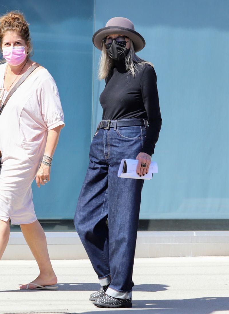 Diane Keaton at Louis Vuitton Store in Beverly Hills 07/28/2022 • CelebMafia