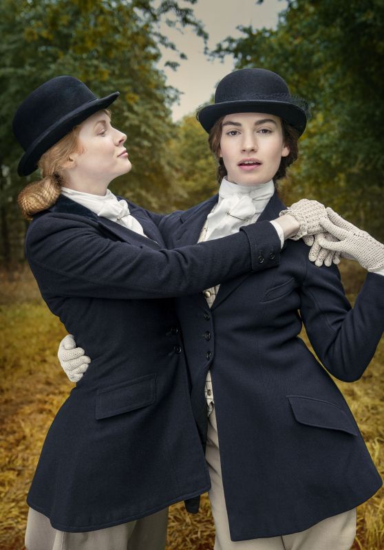 Emily Beecham and Lily James - The Pursuit of Love Promoshoot 2021