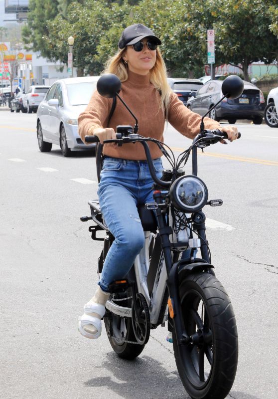 Emma Slater - Riding on Electric Bike in LA 05/01/2021