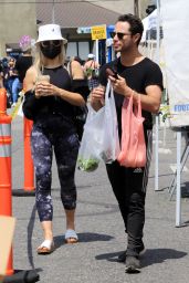 Emma Slater - Shopping at the Farmers Market in Los Angeles 05/02/2021