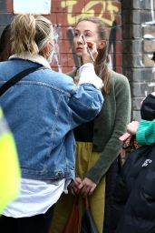 Erin Doherty - "Chloe" Filming Set in Bristol 05/11/2021