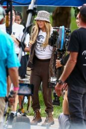 Jennifer Lopez - Filming For "Coach" in Miami" 05/12/2021