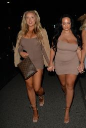 Jess Gale and Eve Gale - Night Out in London 05/10/2021