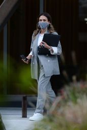 Jessica Alba - Outside Her Office in LA 04/29/2021