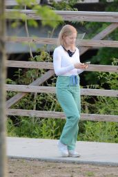Jessica Chastain - "The Good Nurse" Filming Set in Stamford 05/19/2021