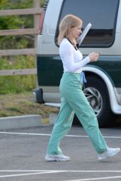 Jessica Chastain - "The Good Nurse" Filming Set in Stamford 05/19/2021