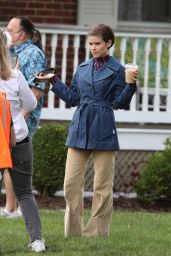 Kate Mara - Filming "Call Jane" in Hartford 05/17/2021