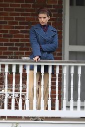 Kate Mara - Filming "Call Jane" in Hartford 05/17/2021