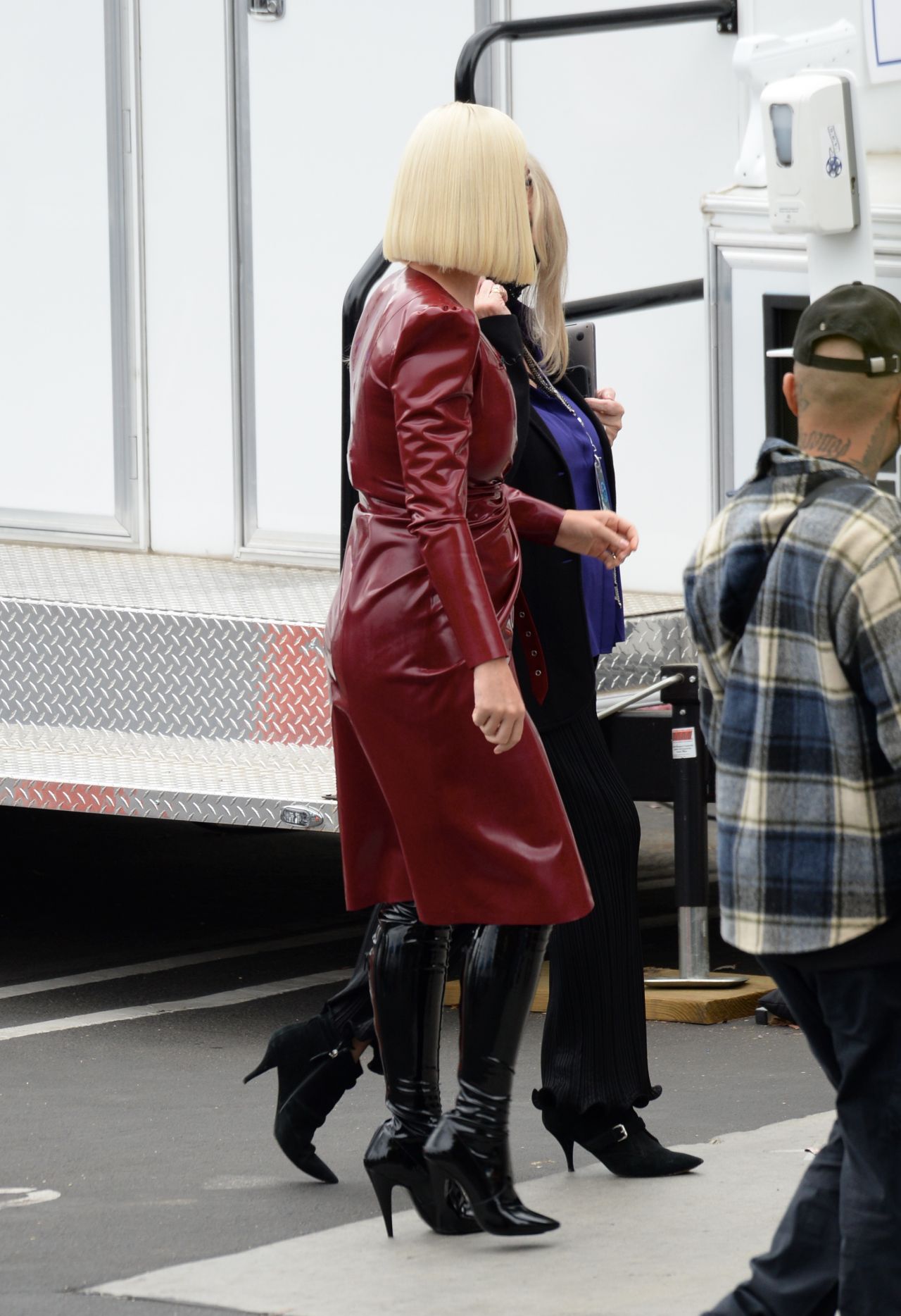 Katy Perry In A Red Leather Outfit - American Idol Show In LA 05/16 ...