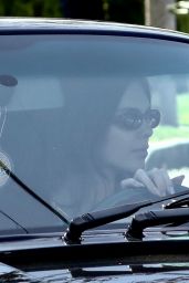 Kendall Jenner in a Black Porsche in Los Angeles 05/05/2021