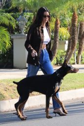 Kendall Jenner - Walking Her Dog in Beverly Hills 05/07/2021