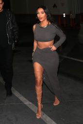 Kim Kardashian in a Skintight Outfit and Roman Gladiator Style Heels - Beverly Hills 05/23/2021