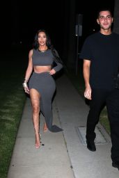 Kim Kardashian in a Skintight Outfit and Roman Gladiator Style Heels - Beverly Hills 05/23/2021