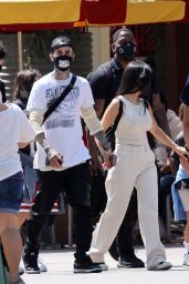 Kourtney Kardashian and Travis Barker - Disneyland in Anaheim 05/19/2021