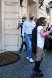 Lady Gaga - Leaves the Boscolo Hotel in Rome 05/09/2021