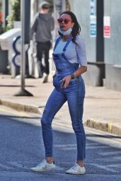 Lilly Becker Wearing Dungarees - London 05/27/2021