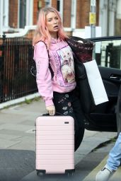 Lottie Moss in Comfy Outfit - Corinthia Hotel in London 05/25/2021