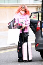 Lottie Moss in Comfy Outfit - Corinthia Hotel in London 05/25/2021