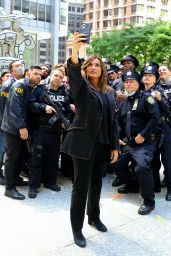 Mariska Hargitay and Christopher Meloni - "Law and Order: Organized Crime" Set in Manhattan 05/17/2021