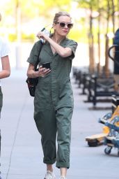 Naomi Watts in Khaki Jumpsuit - New York 05/15/2021
