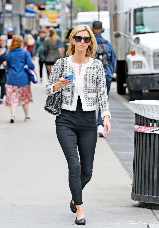 Nicky Hilton in a Black and White Ensemble - East Village 05/04/2021