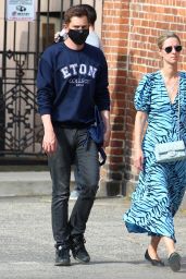 Nicky Hilton in a Blue Spring Dress - New York 05/02/2021