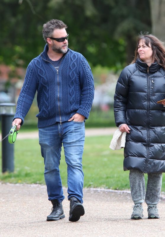 Polly Walker With Her Husband Laurence Penry-Jones - London 04/29/2021