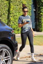 Sara Sampaio Wears a Guns n Roses Shirt - West Hollywood 05/24/2021