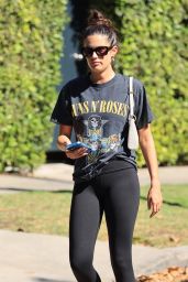 Sara Sampaio Wears a Guns n Roses Shirt - West Hollywood 05/24/2021
