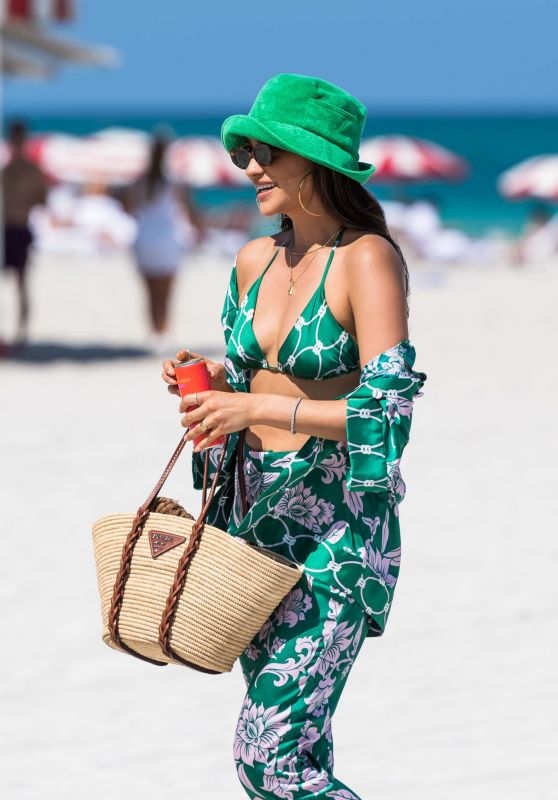 Shay Mitchell on the Beach in Miami Beach 05/01/2021