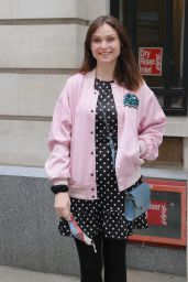 Sophie Ellis-Bextor in a Polka Dot Mini Dress and a Pink Bomber Jacket 05/03/2021